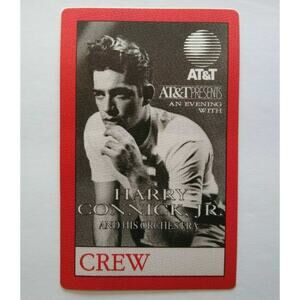 Harry Connick Jr Backstage Pass Original 1992 Concert Music Tour Red Sexy Photo